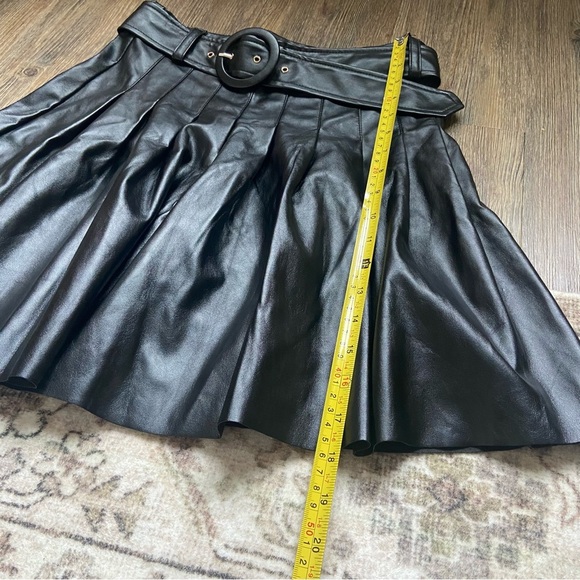 Lost + Wander Black Faux Leather Mini Skirt - Picture 6 of 8